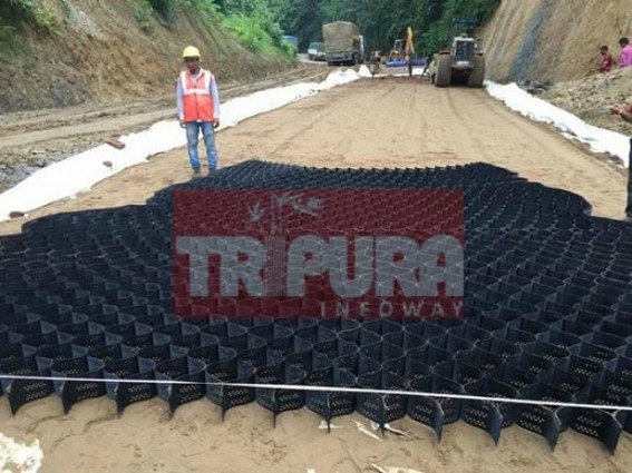 NH-44 renovation work underway at Assam-Agartala road NH-44 renovation work underway at Assam-Agartala road